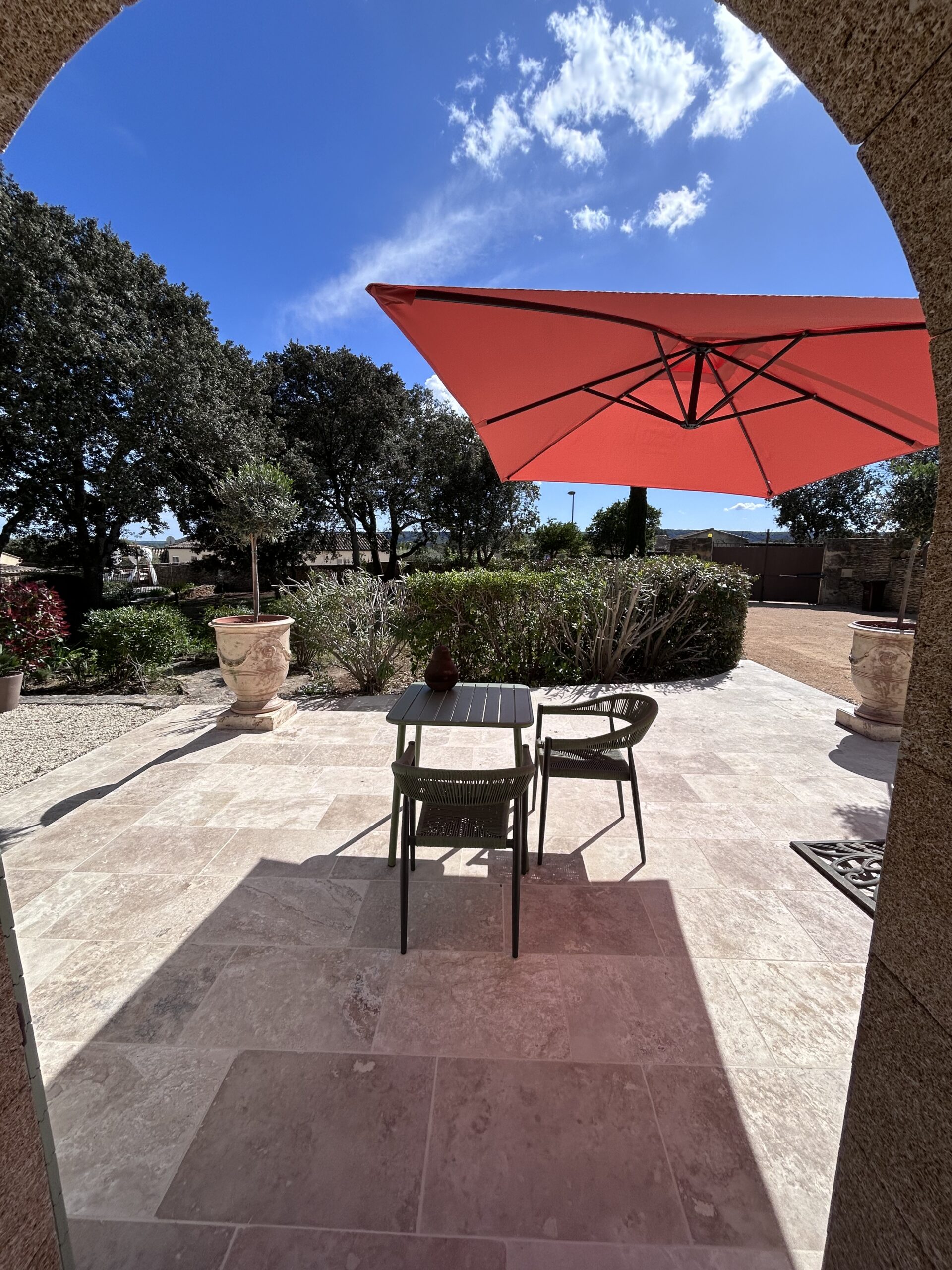 Terrasse chambre des Oliviers