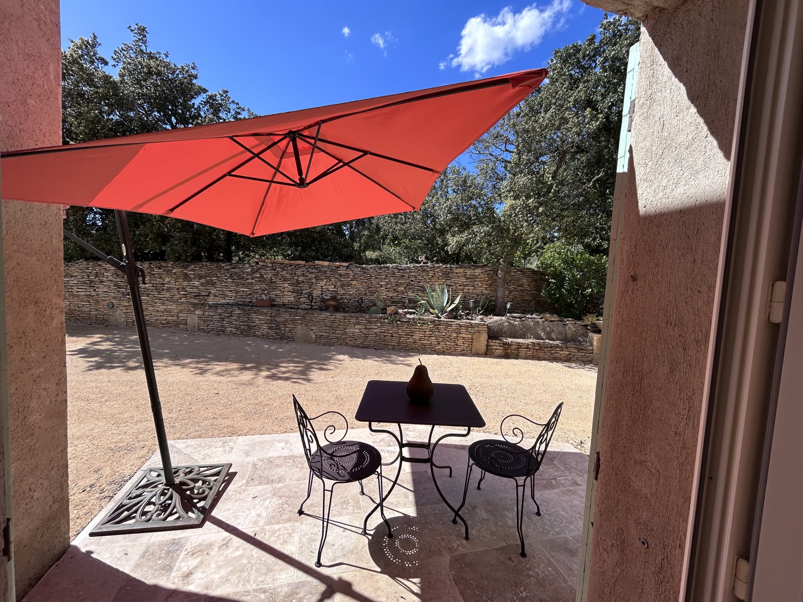 Terrasse chambre Garrigue